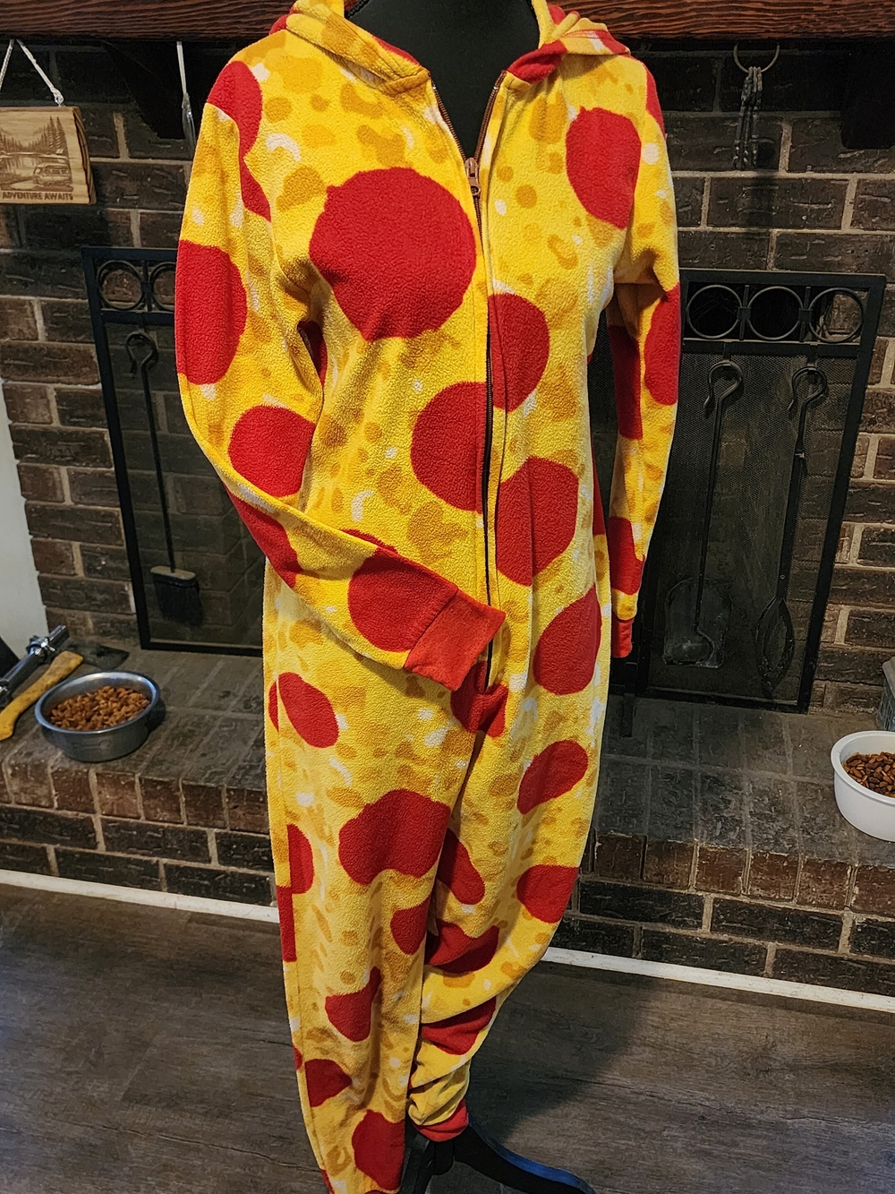 Pepperoni Pizza Onsie Adult S